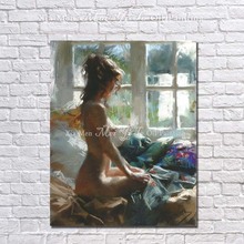 Free Shipping High Quality 100% Handmade no Frame Oil Painting on Canvas Wall Pictures for Living Room Decor Nude Pictures 2024 - buy cheap