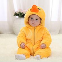 Baby Winter Clothes Warm Yellow Duck Infant Baby Romper Christmas Jumpsuit Baby Boy Girls Overall Toddler Clothes RL11-21 2024 - buy cheap