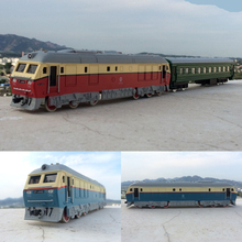 High simulation train,1:87 scale alloy pull back Dongfeng double train, carriage, trailer,toy cars,free shipping 2024 - buy cheap