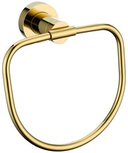 FREE SHIPPING NEW design gold pvd Round  towel ring 2024 - buy cheap