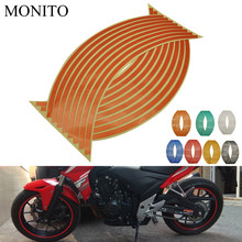 2019 Hot Motorcycle Wheel Sticker Motocross Reflective Decals Rim Tape Strip For Honda X11 CBR250R VFR 1200 ST 1300 NC750 S/X 2024 - buy cheap