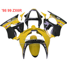 Bodywork kit for Kawasaki zx6r fairings1998 1999 98 99 yellow free custom Ninja 636 zx 6r fairing kit LP42 2024 - buy cheap