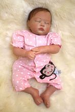 Realistic Newborn bebe doll 20" Handmade silicone reborn baby doll soft real touch Asleep bebe boneca reborn babies doll gift 2024 - buy cheap