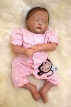 Realistic Newborn bebe doll 20" Handmade silicone reborn baby doll soft real touch Asleep bebe boneca reborn babies doll gift 2024 - buy cheap