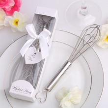 free shipping Wedding Favors Party Shower Favors and Gifts "The Perfect Mix" Silver Kitchen Whisk cooking tools egg tools 2024 - buy cheap