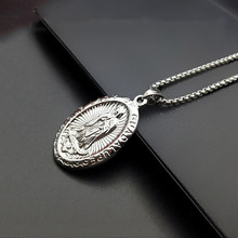 Silver Color Stainless Steel Holy Religious Accessories Virgin Mary Pendant Necklace for Women Girls Colar Our Lady Jewelry 2024 - buy cheap