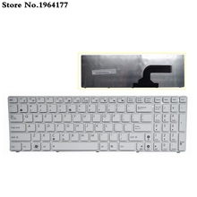 Белая клавиатура для ноутбука Asus X72JT X72JK X72JR X72JT X72JT X72JU N61 N61J N61Ja N61Jq N61Jv U50 U50A U50F U50V 2024 - купить недорого