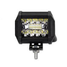 Barra de luz Led de obra para conducción todoterreno, Combo de haz de luz antiniebla 4x4 de 4 pulgadas, 60W, para camión, barco, coche, Tractor, SUV, ATV, 12V 2024 - compra barato