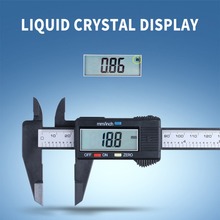 Micrômetro digital eletrônico de fibra de carbono vernier lcd, ferramenta de medição de precisão, 150mm, 0-6 polegadas, 1 peça 2024 - compre barato
