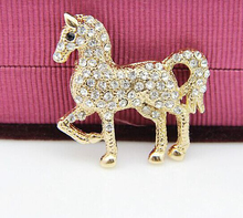 Broche de cavalo/cavalo/caballo/cavalo/vinho/2015, novidade, elegante, coreana, ouro/broche, atacado/atacado 2024 - compre barato