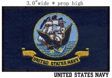 Remendo bordado de bandeira dos estados unidos, remendo de 3 "de largura/rolo amarelo/u. s. Assinatura de guarda costeira/adesivo de cola 2024 - compre barato