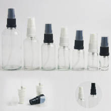 10pcs 5ml 10ml 15ml 20ml 30ml 50ml Clear Glass Lotion Pump Cream Bottle with Black White Pump 1oz Dispenser Bottle 2024 - buy cheap