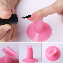Nail Art Finger Stands Plastic Pink Rest Holder Professional UV Gel Polish Painting Training Tools Practice for Nail Design 2024 - купить недорого