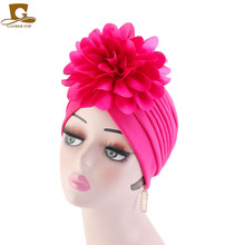 New style Women vintage Flower Turban Cancer Chemo Caps Beanies Muslim headband Turbante Party Hijab Bandanas Hair accessories 2024 - buy cheap