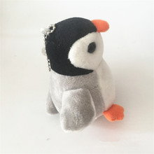 10CM Cute Fluffy Fur Pompon Penguin Key Chain Women Pompom Animal Keychain Female Bags Car Charms Trinket Jewelry Party Gift 2024 - buy cheap