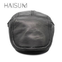 2018 New Haisum Visors Beret Cap Lamb Skin Popular And Cheapest Hats For Old Driving Outside Newsboy Hat Planas Flat Caps Cs46 2024 - buy cheap