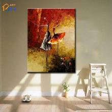 Textured Ballet Hand painted Modern Abstract Oil Painting on Canvas Wall Art Gift Living Room Home Decor No Frame  JYJ ART SL099 2024 - buy cheap