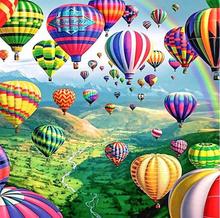 DIY Diamond Painting Hot Air Balloon Scenery Cross Stitch Needlework Boat Diamond Embroidery Home Decoration Diamond NEW Arried 2024 - buy cheap