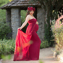 Maxi vestido longo fotografia maternidade adereços gravidez vestido fotografia roupas para grávidas fotos shoot gravidas vestidos 2024 - compre barato