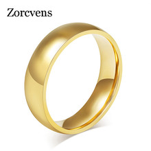 Anillos de boda de Color dorado para hombres y mujeres, joyería de acero inoxidable para parejas, venta al por mayor, promoción 2024 - compra barato