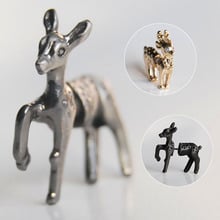 IVYYE Deer 3D Fashion Anime Cartoon Earring Cute Animal Stud Earrings For Women Girls Kids Jewelry XMAS New Gift 2024 - buy cheap