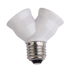 1Pcs Fireproof Material E27 to 2 E27 lamp Holder Converter Socket Conversion light Bulb Base type 2E27 Y Shape Splitter Adapter 2024 - buy cheap
