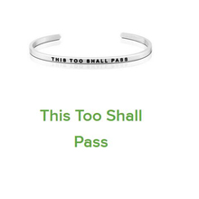 Inspirational Cuff Bangle Positive Stainless Steel Mantra Bracelet Quoting This Too Shall Pass Customized Wholesale 2024 - buy cheap