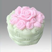 Flower silicone soap Mold handmade 3D Silicone Soap/Candle Mold - Rose Cake Mold 2024 - buy cheap
