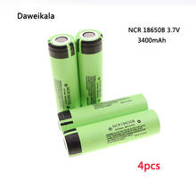 4pcs Daweikala For Original Japan imports battery 18650 NCR18650B Rechargeable Li-ion battery 3.7V 3400mAh+Free shipping 2024 - buy cheap
