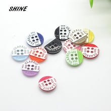 SHINE Resin Sewing Buttons Scrapbooking Round Mixed 2 Holes Classic Lettering 13mm 24 PCs Costura Botones Decorate 2016 2024 - buy cheap