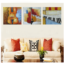 Hand Painted Abstract Landscape Hot Modern Wall Painting Home Decor Art Musical Instruments Picture On Canvas For Living Room 2024 - buy cheap