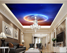 Papel tapiz de techo personalizado, el espacio del espacio de la tierra para la pared del techo del dormitorio de la sala de estar, papel de pared impermeable 2024 - compra barato