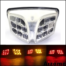 Встроенный светодиодный задний фонарь для мотоцикла, задсветильник фонарь для Suzuki GSXR 600, фонарь для заднего хода 750 GSXR750 2008-2009 2024 - купить недорого