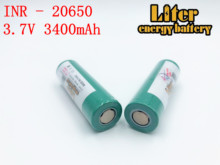 20650 18650 Bateria Recarregável Bateria 3.7 V 3400 mAh Li-ion Recarregável Para Lanterna Tocha bateria de acumuladores 2024 - compre barato
