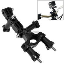 Motorcycle Bike Handlebar Seatpost Pole Mount + 3 Way Adjustable Pivot Arm For Gopro Hero 4/3+/3/2/1 2024 - buy cheap