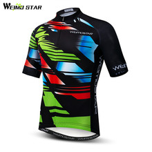 Weimostar equipe esporte camisa de ciclismo dos homens verão manga curta bicicleta roupas secagem rápida mtb bicicleta camisa superior ciclismo roupas 2024 - compre barato