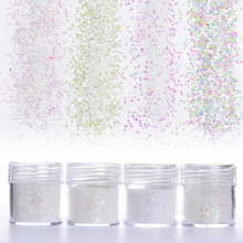 10ml White Ultra-thin Nail Sequins 1mm Colorful Mixed Glitter Sequins Flakies Paillette  Nail Art Decoration Accessory 2024 - buy cheap