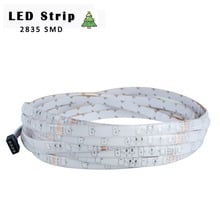 Fita de luz de led flexível, 2835, 3528, smd, 12v, 60 leds/m, rgb/branco/branco quente/azul/verde/vermelho, 5 tamanhos, à prova d'água, ip33 2024 - compre barato