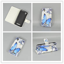 New Butterfly Flower Flag Designer Wallet Flip Stand Book Cover Case For zte blade x3 d2 freeshipping 2024 - buy cheap