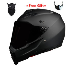 Casco negro brillante para motocicleta, Capacetes para bicicleta de carreras, Atv, Dirt Bike, descenso, Mtb, Dh, S, M, L, Xl, Xxl 2024 - compra barato