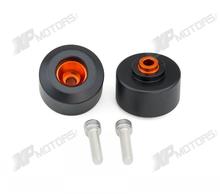 Alta qualidade da motocicleta traseira acidente almofada quadro slider para ktm 125/200/390 duke rc125 rc200 rc390 2024 - compre barato