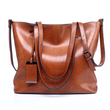 Brand Casual Large Capacity Women Tote Shoulder Bag PU Leather Ladies Bucket Handbag Messenger Bag Soft Shopping Crossbody Bag 2024 - buy cheap