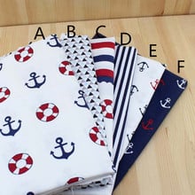 160cm*50cm navy style Sea anchor bedding cotton fabric infant bedding linens baby  cloth pillow diy quilt sewing tissue tecido 2024 - buy cheap