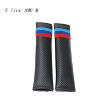 Car Styling For BMW F10 E90 F20 F30 E60 GT F07 X1 X3 f25 X4 f26 X5 X6 E70 Auto Padding Seat Belt decoration Sticker Accessories 2024 - buy cheap