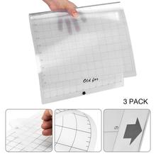 3PCS Replacement Cutting Mat Transparent Adhesive Mat Pad With Measuring Grid 12 By 12-Inch For Silhouette Plotter Machine 2024 - buy cheap