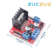 1 pçs novo duplo h ponte dc stepper motor drive controlador placa módulo l298n para arduino 2024 - compre barato