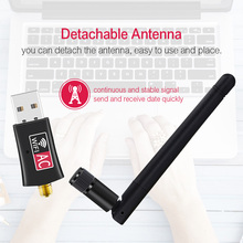 USB Wifi Adapter AC600 Dual Band 600Mbps Network Card Receiver WiFi with Antenna PC Computer Network Card  Wifi Receiver 2024 - buy cheap