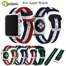 Sports Woven Nylon Strap For Apple Watch band 44MM 40MM 38MM 42MM Bracelet For iWatch SE 6 5/4/3/2 Rubber Replacement Watchband 2024 - buy cheap