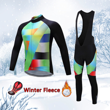 Fashion Winter Bicycle Clothing Male Thermal Fleece Cycling Jersey Set 2022 Men Bike Dress Uniform Sport Clothes Mallot MTB Suit 2024 - buy cheap