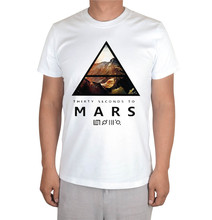 9 видов конструкций в стиле Харадзюку с изображением группы "30 Seconds to Mars" панк-рок-группы белая футболка фитнес 100% хлопок Настройка печати для мужчин женщин camiseta 2024 - купить недорого